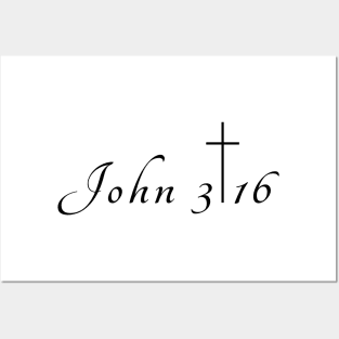 John Three Sixteen Christian Posters and Art